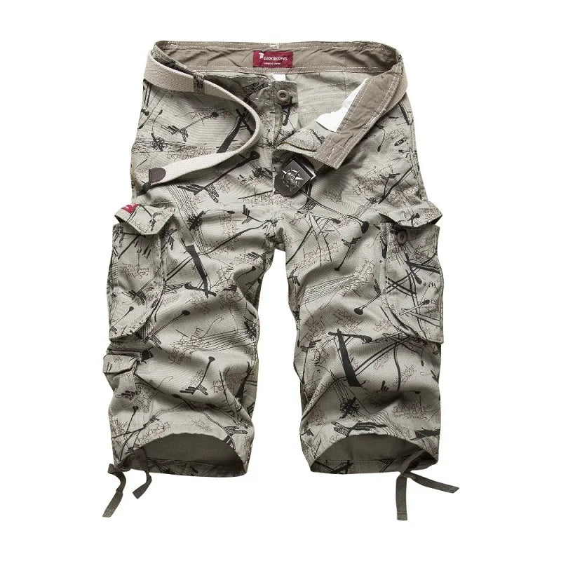 2026 Sumner Cotton Mens Cargo Shorts Fashion Camouflage Male Shorts Multi-Pocket Casual Camo Outdoors Tolling Homme Short Pants