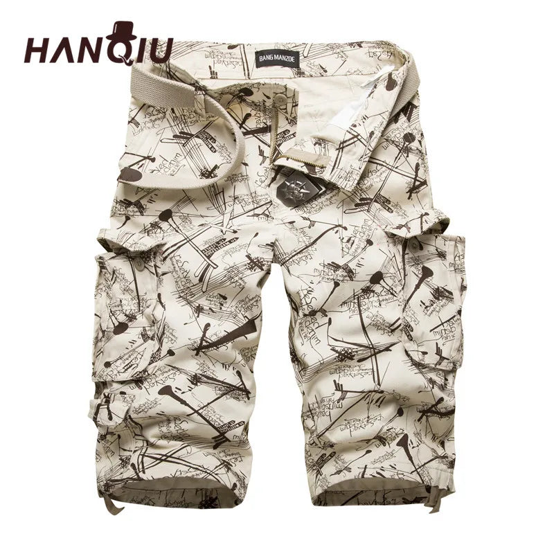 2026 Sumner Cotton Mens Cargo Shorts Fashion Camouflage Male Shorts Multi-Pocket Casual Camo Outdoors Tolling Homme Short Pants