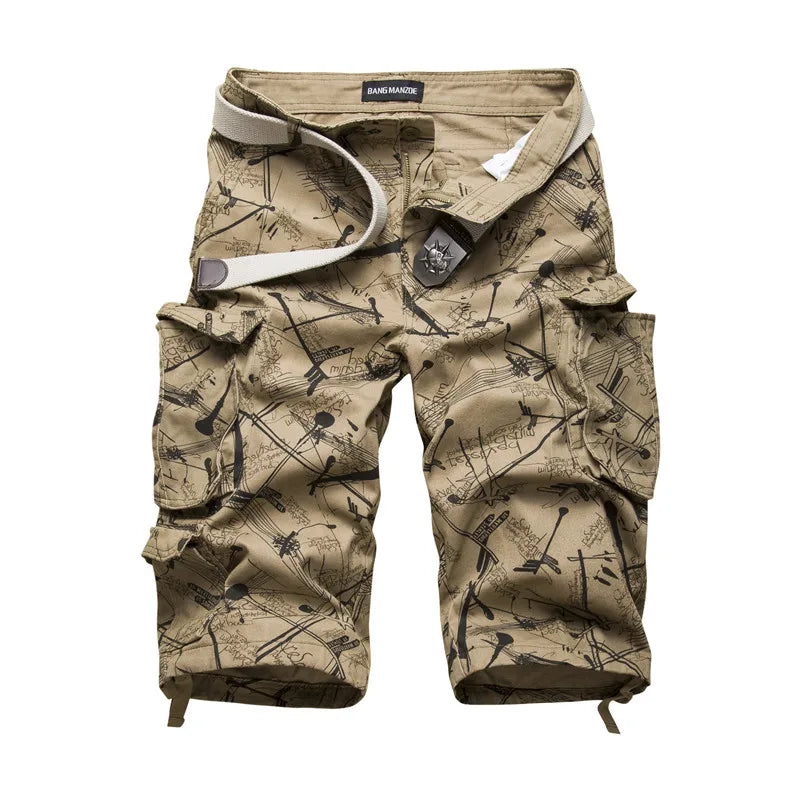 2026 Sumner Cotton Mens Cargo Shorts Fashion Camouflage Male Shorts Multi-Pocket Casual Camo Outdoors Tolling Homme Short Pants