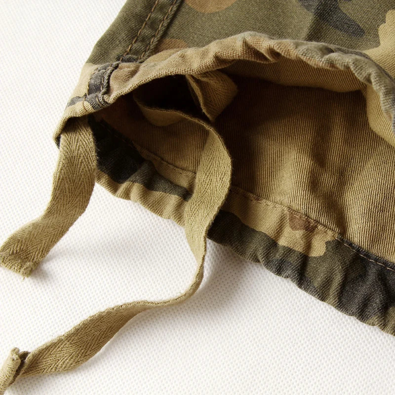 2025 High Quality Men's Cargo Pants Casual Loose Multi Pocket Cotton Pants Long Trousers for Men Camo Joggers Plus Size 28-40