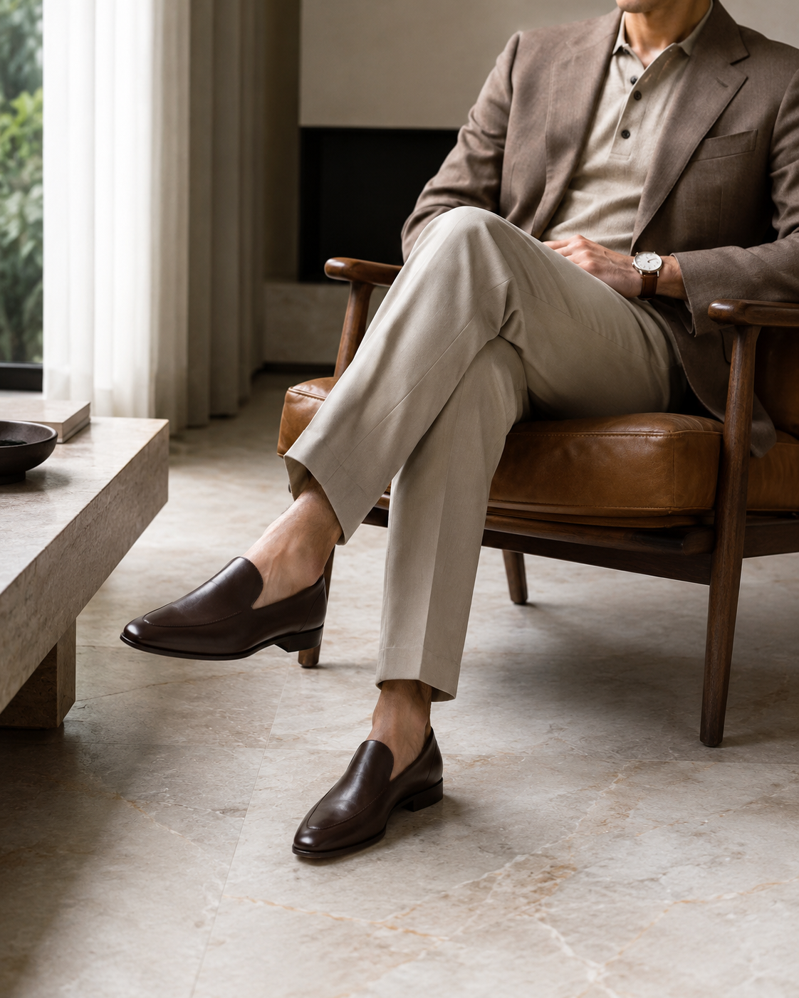 Scalini Torino Minimal Leather Loafer
