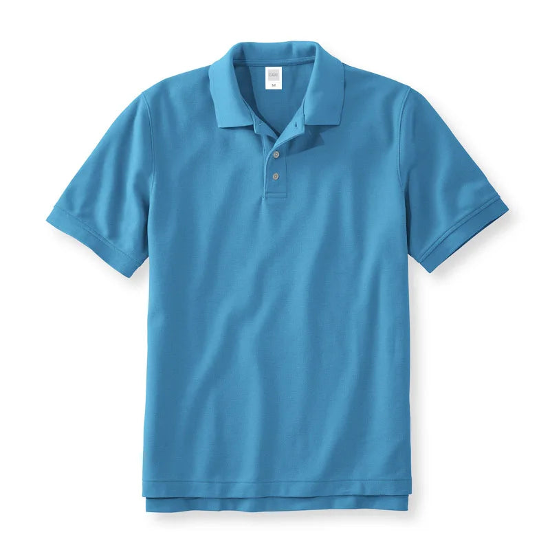 100 Cotton Polo Shirt Men,Light luxury Brand PoloShirt,Summer Short Sleeve Tee Shirt Fashion Tops Quality Clothes Golf Wear