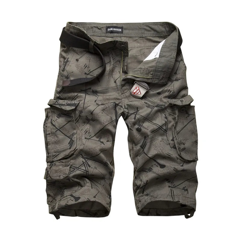 2026 Sumner Cotton Mens Cargo Shorts Fashion Camouflage Male Shorts Multi-Pocket Casual Camo Outdoors Tolling Homme Short Pants