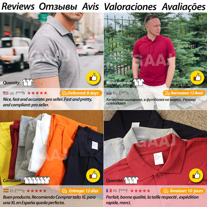 100 Cotton Polo Shirt Men,Light luxury Brand PoloShirt,Summer Short Sleeve Tee Shirt Fashion Tops Quality Clothes Golf Wear