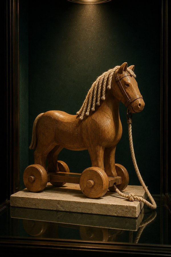 Caballo de Batalla — pieza de vitrina VITRINA