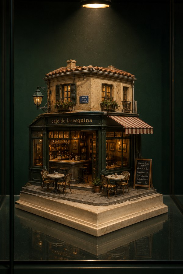 Café de la Esquina — pieza de vitrina VITRINA