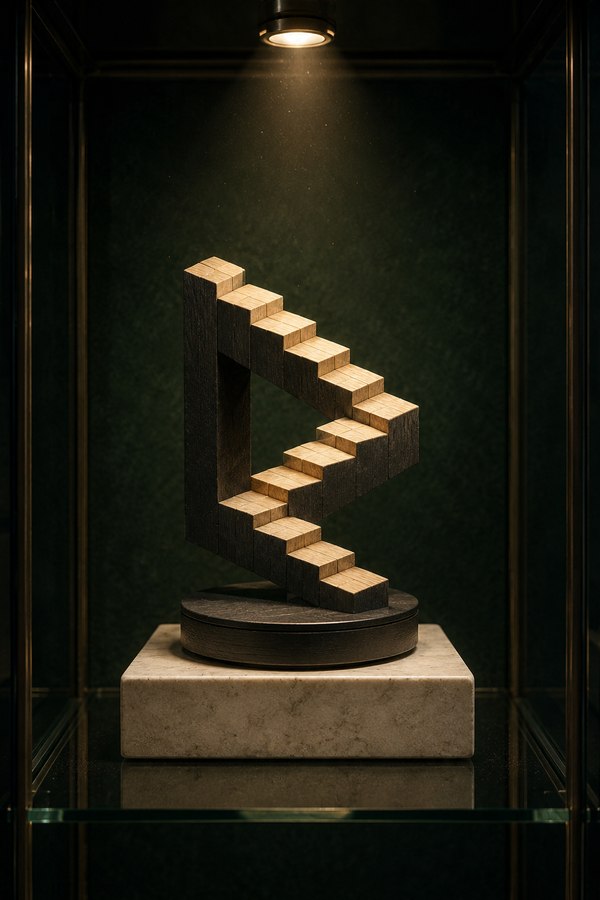 Escalera Infinita — pieza de vitrina VITRINA
